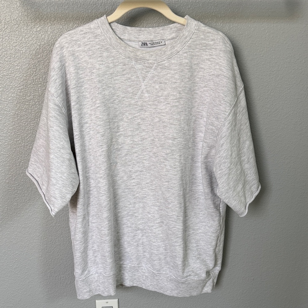 Zara Light Gray Oversized Shirt